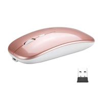 NHQZ Souris sans Fil Rechargeable Souris rétroéclairée de 7 Couleurs avec Mini récepteur USB de 2,4 GHz Souris Gaming Compatible avec Ordinateur Portable PC Ordinateur(c)