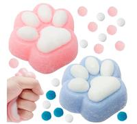 NHQZ Squishy Patte de Chat, 2 Pièces Jouet Patte de Chat Anti Stress,Squishy Kawaii,Taba Squishy,Soft Sensoriel Jouet,Jouet Anti Stress pour Enfants et Adultes Relaxation Jouet