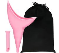 NHQZ Urinoir portatif étanche pour Femmes hygiéniques pour uriner Debout en Festival, en extérieur. WC et Toilette portatif（Rose）