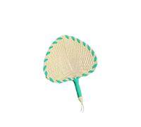 NHralpajj Éventail à Main tissé en quenouille | Multicolore, 1/4 pcs, brise rafraîchissante d'été for l'extérieur(1pcs Color3)