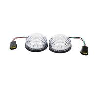 Nhsijpo Voiture Pare-chocs Arrière Feu Pour Land Pour Rover Pour Defender 1990-2016 90 110 Feu Arrière Rouge Feu Stop LED Kit De Mise À Niveau(Clear Lens)