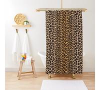NHSY Rideau De Douche Imprimé Léopard Guépard Jaguar Animal Tacheté Exotique À La Mode Grands Chats Safari Chat Animaux Rideaux Décoratifs pour Salle De Bains,180x180cm