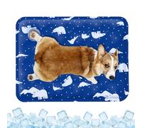 NHTJTHE 40 * 30cm Tapis rafraîchissant pour Chien et Chat - Tapis rafraîchissant Auto-rafraîchissant pour Chien rempli d'eau - Utilisation