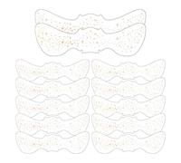 Nhujevkom Autocollants Visage pour Femme - 12 Pièces Imperméables Résistants à la Transpiration Stickers Dorés pour Visage et Yeux | Patchs Maquillage Fausses Taches de Rousseur pour Femmes