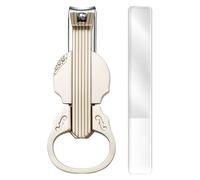 Nhujevkom Coupe-Ongles de Pieds, Coupe-Ongles avec Loupe Intégrée, Ouvre-Bouteille et Pied en Forme de Violon pour Manucure Soin Quotidien Maison Voyage