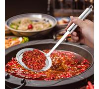 Nhujevkom Écumoire Cuillère,Écumoire de Cuisine en Acier Inoxydable - Louche à Mailles Fines Anti-Rouille pour Écumage Graisse Bouillon Soupe,Pour Skimmer Écume Pot Huile Soupes Jus
