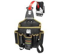 Nhujevkom Étui de taille pour outils de charpentier - Poches multi-poches pour outils de travail pour technicien - Grande capacité pour charpentier - Sac utilitaire de travail pour travailleurs