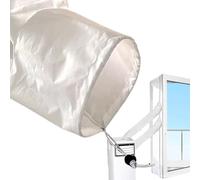 Nhujevkom Kit D'Étanchéité Pour Climatiseur De Fenêtre | Cache Fenêtre AC - Accessoire À Fermeture Éclair Avec Bandes Adhésives Pour Maison Bureau Dortoir Appartement Garder