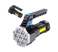 Nhujevkom Lampe De Poche,4 Modes Lampe Portable,Portable Torche LED Avec Lumières Latérales - pour Randonnée Extérieure Panne De Courant Pique-Nique Plage Pêche Voiture Camion Voyage sur Route