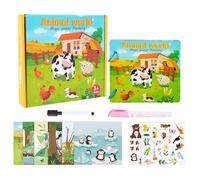 Nhujevkom Livre de Coloriage à l'Eau - Jouet Éducatif Réutilisable Pour Arts Et Loisirs Créatifs | Carnet De Peinture À L'Eau Jouets Pour - Pour Garçons Et Filles De 3 À 8 Ans Et Tout-Petits