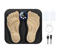 Nhujevkom Masque De Massage Pour Pieds - Coussin De Massage Pédicure Rechargeable 8 Modes - Stimulateur Musculaire Réglable Pour Relaxation Et Détente Sommeil