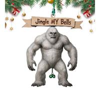 Nhujevkom Ornement De Noël - Décorations en Bois Saisonnier - Ornements Drôles pour Arbre | pour Amis Et Famille Usage Intérieur Et Extérieur pour Mur Fenêtre Maison Et Bureaux