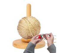 Nhujevkom Porte-Bobine Rotatif | Dévidoir à Laine pour Tissage,Outil à Bobine en Bois pour Broderie Tricot Artisanat | Atelier Maison Métier à