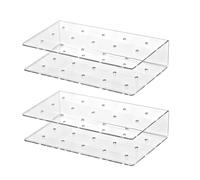 Nhujevkom Présentoir À Cake,2 Pièces Accessoires Table Acrylique Desserts - Support de Séchage pour Cake | pour Pâtissiers, Boulangers, Anniversaires, Showers, Réunions Et Fêtes De