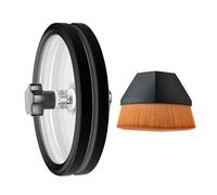 Nhujevkom Protecteur d'Étiquette pour Disque Vinyle,Brosse de Nettoyage avec Pince pour Vinyle - Kit Dépoussiéreur Protection Albums pour Collectionneurs,pour Studio Domicile Appartement Magasin