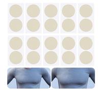 Nhujevkom Protège-Mamelons pour Hommes | 10 Pièces Patchs Adhésifs,Autocollant Invisible Anti-Irritation pour Salle de Sport Plage Coureurs Port Quotidien et Temps Chaud