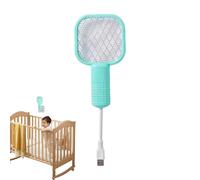 Nhujevkom Raquette Anti Mouches | Zappeur d'Insectes Électrique | Lampe Luminetuse avec Grille de Sécurité pour Maison Cuisine Intérieur Extérieur