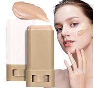 Nhujevkom Stick Fond De Teint Femme,Correcteur de Teint Solide Longue Tenue pour Contour | Finition Naturelle Éclatante & Correcteur Léger Idéal Soirées Vacances Sport Bureau Moments