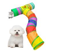 Nhujevkom Tunnels pour Chats | Tunnel Interactif d'Intérieur pour Chats | Maison Interactive avec Trou D’Observation - Accessoires Colorés pour Petites Races