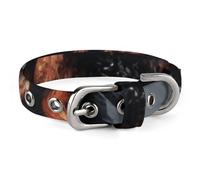 NHYDSPQ Collier pour animal de compagnie, collier pour chien Rottweiler cool imprimé artistique, colliers personnalisés pour animaux de compagnie pour chiens de petite et moyenne taille, tailles