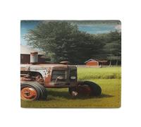 NHYDSPQ Portefeuilles pour homme avec imprimé tracteur agricole, portefeuille fin pour homme, portefeuille tendance à deux volets avec plusieurs emplacements pour cartes, style, taille unique,