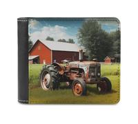 NHYDSPQ Portefeuilles pour homme avec imprimé tracteur agricole, portefeuille fin pour homme, portefeuille tendance à deux volets avec plusieurs emplacements pour cartes, style, taille unique,