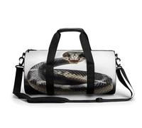 NHYDSPQ Sac de sport cylindrique, sac de sport Cobra Snake, sac de sport, sac de voyage, sac de voyage pour homme et femme, 45 cm/22,9 cm/22,9 cm, style, 45 cm/22,9 cm/22,9 cm, Style :, 17.7in/9in/9in