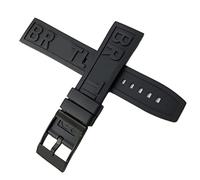 NHYHEHMR 20mm 22mm 24mm Soft Silicone Rubber Watch Strap Special For Navitimer Avenger Black Red Yellow Blue Watchband Steel Buckle