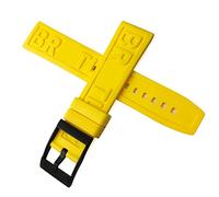 NHYHEHMR 20mm 22mm 24mm Soft Silicone Rubber Watch Strap Special For Navitimer Avenger Black Red Yellow Blue Watchband Steel Buckle