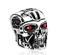 NHYHEHMR 316l Terminateur d'anneau en acier inoxydable hommes Punk Rock Rock Hip-hop Halloween Biker Biker Dark Fashion Jewelry Gift