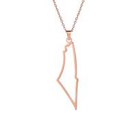 NHYHEHMR Accessoires Collier Israël pour les femmes et les hommes, Collier pendentif israélien - Colliers pendentifs Israël Géographie de la campagne, collier pour patriotes