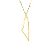 NHYHEHMR Accessoires Collier Israël pour les femmes et les hommes, Collier pendentif israélien - Colliers pendentifs Israël Géographie de la campagne, collier pour patriotes