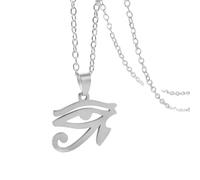 NHYHEHMR Accessoires Eye of Horus Collier pour hommes femmes, punk rock tous en voyant le collier - un collier de Ra Unisexe, Eye of Horus Pendant Illuminati Collier pour Halloween Christmas