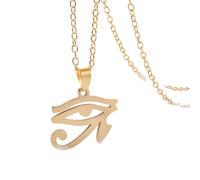 NHYHEHMR Accessoires Eye of Horus Collier pour hommes femmes, punk rock tous en voyant le collier - un collier de Ra Unisexe, Eye of Horus Pendant Illuminati Collier pour Halloween Christmas