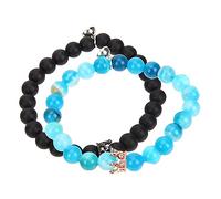 NHYHEHMR ACCESSOIRES FILLES 1 paire Bracelets en perles de couple pour relations bijoux assortis élégants présents design durable pour collier