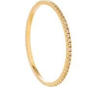 NHYHEHMR Anneaux de droite pour les femmes, une bande de mariage délicate avec Moissanite 14K blanc / 14k jaune