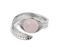 NHYHEHMR Anneaux de pierre pour femmes Ajustement-single de plumes turquoise personnalisées, vintage Natural Stone Open Rings Gifts Party Anniversaire de Noël