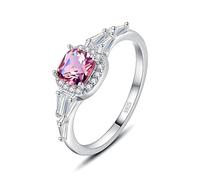 NHYHEHMR Anneaux pour femme rose topaze ring ring solitaire