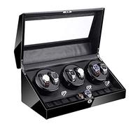 NHYHEHMR Automatique Watch Winder 6 10 Motor super silencieux avec rétro-éclairage LED BOLDER BOX PIANO PEINTURE EXTÉRIEUR 4 MODE DE ROTATION Affichage Affichage de la montre EE