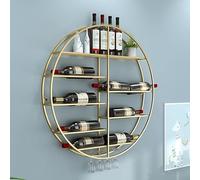 NHYHEHMR Bas à vin Mural, Supports de Rangement à vin avec Porte-étal