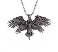 NHYHEHMR Bijoux de filles Guardian ange ailes cristal pendant archanges saint gabriel paladin collier masculin et femmes bijoux bijoux amulet - collier ange gardien, collier ange pour