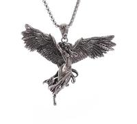NHYHEHMR Bijoux de filles Guardian ange ailes cristal pendant archanges saint gabriel paladin collier masculin et femmes bijoux bijoux amulet - collier ange gardien, collier ange pour