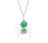 NHYHEHMR Bijoux femmes Neckolchains en pierre de pierre de cristal broche araignées COSPELLOLIR COSTUME