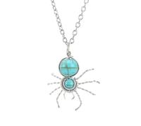 NHYHEHMR Bijoux femmes Neckolchains en pierre de pierre de cristal broche araignées COSPELLOLIR COSTUME