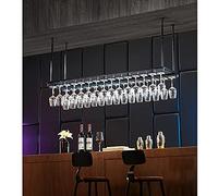 NHYHEHMR Bouteau Plafond Rack à vin Mur Mur à vin monté Bouteille Plafond Plafond Verre Verre Bouteau Rack de Bouteille de vin Hauteur 30-60 cm AIMPLABLE AIMPRE pour Les CHEUPES ET Bar