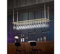 NHYHEHMR Bouteau Plafond Rack à vin Mur Mur à vin monté Bouteille Plafond Plafond Verre Verre Bouteau Rack de Bouteille de vin Hauteur 30-60 cm AIMPLABLE AIMPRE pour Les CHEUPES ET Bar