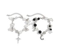 NHYHEHMR Bracelet perlé perlé d'imitation d'imitation d'étoile unique pour la chaussure pour femmes