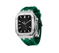 NHYHEHMR Brotte en silicone avec étui de pare-chocs à l'épreuve des chocs, hommes Women Sports Band Military Band Case for Band Case 45mm 44mm Uniquement pour Iwatch Series 7 SE 6 5 4