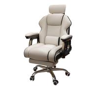 NHYHEHMR Chaise de Bureau à Domicile Ergonomique 360 ° pivotant avec Hauteur réglable Inclinable arrière et Repose-Pieds rembourrés Chaise de tâche d'ordinateur pour la Chambre et étude du Salon