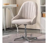 NHYHEHMR Chaise de Bureau Ergonomic Criss Cross sans Bras sans Fauteuil de Bureau avec siège rembourré Conception du Dos pour la vanité du Bureau à Domicile et tâche pivotante Utiliser sans Roues